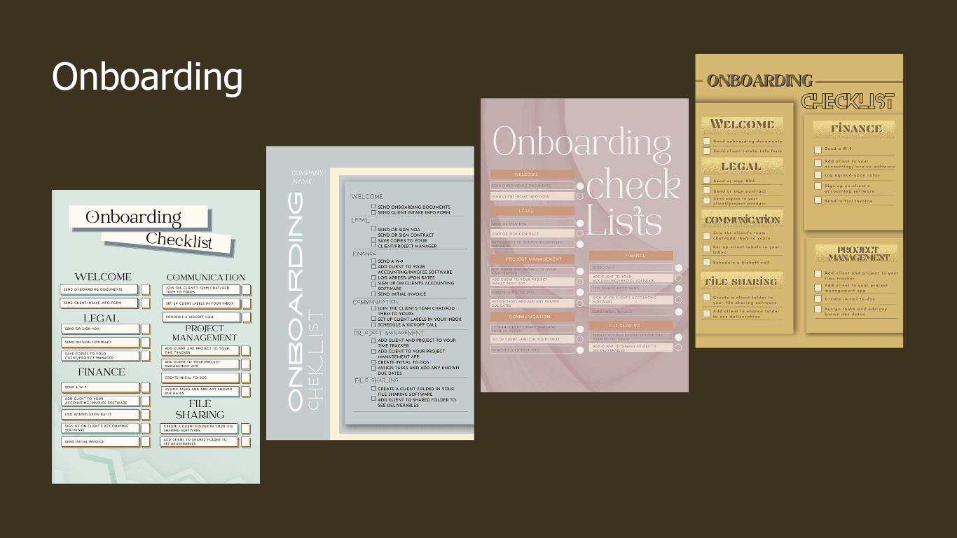 Freelancing VA Toolkit template preview
